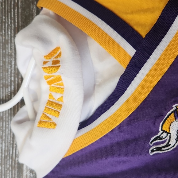 Minnesota Vikings long sleeve shirt with jumper dress size 3/6months - Picture 4 of 5